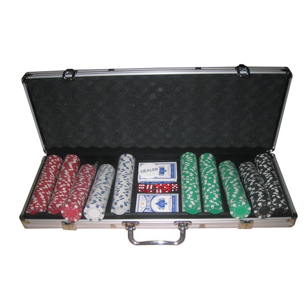 Poker set MASTER 500 v alu kufru bez oznaen hodnot