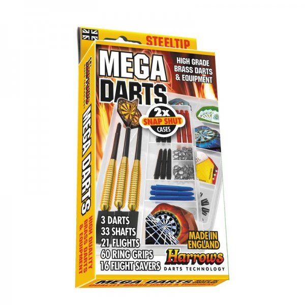 ipky HARROWS Mega Darts Steel drkov set