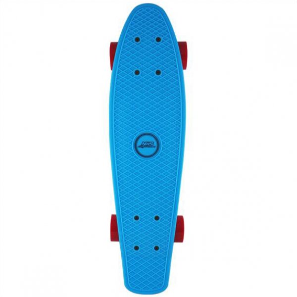 Skateboard NILS Extreme Plastik Board Fishboard - modr