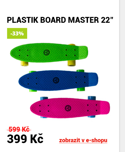Plastový skateboard Master