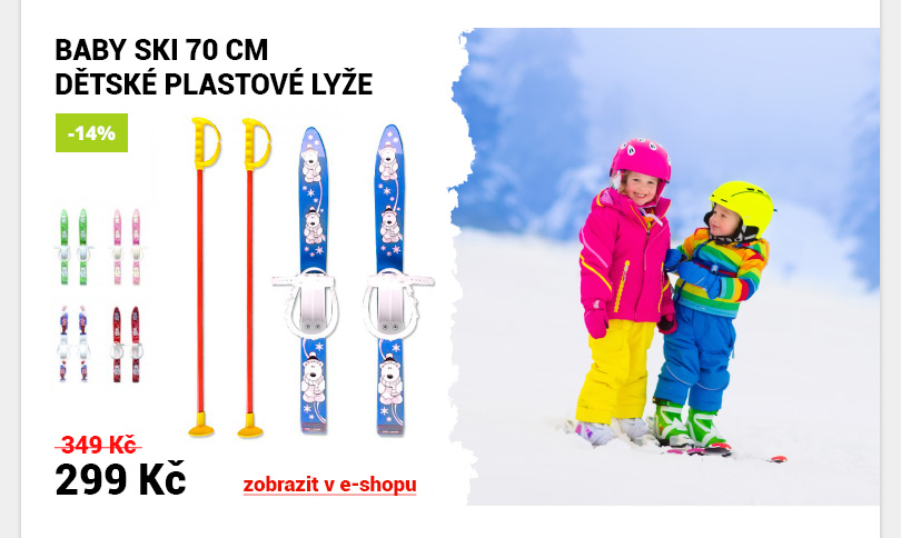 Dětské plastové lyže Baby Ski