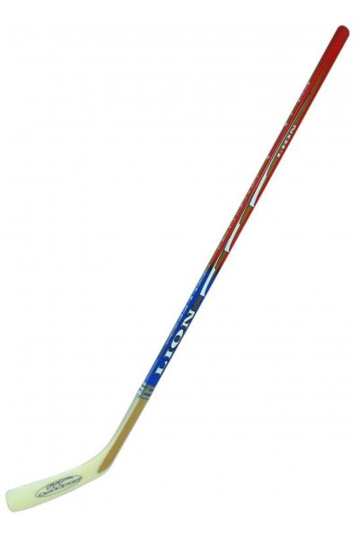 Hokejka LION 3311 - 115 cm rovn - erveno-modr