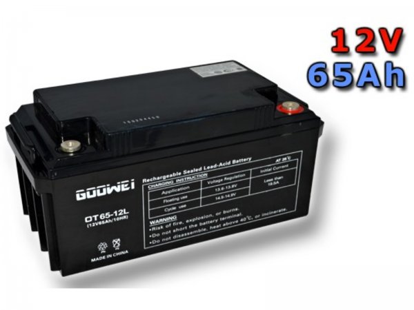 Trakn gelov baterie GOOWEI OTL65-12 65Ah