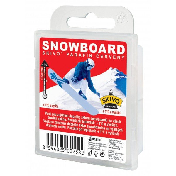 Vosk na snowboard SKIVO - erven