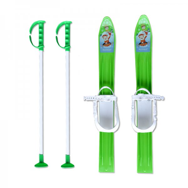 Baby Ski 60 cm - dtsk plastov lye - zelen