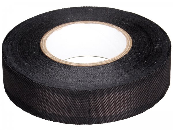 Hokejov pska MERCO 25 m x 2,5 cm, netrhac, ern