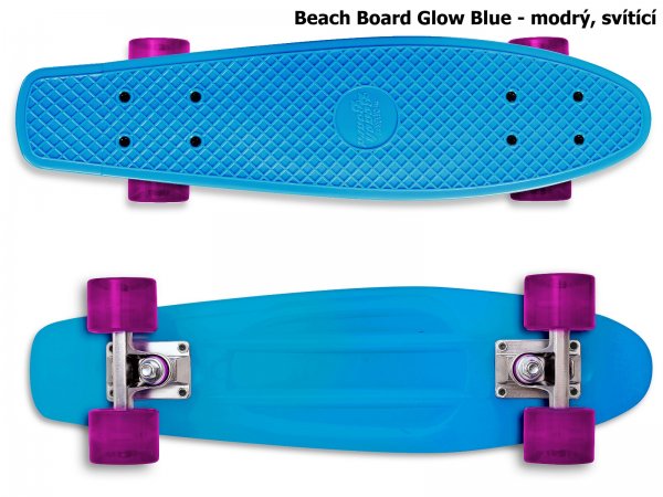 Skateboard STREET SURFING Beach Board Glow Blue - modr, svtc