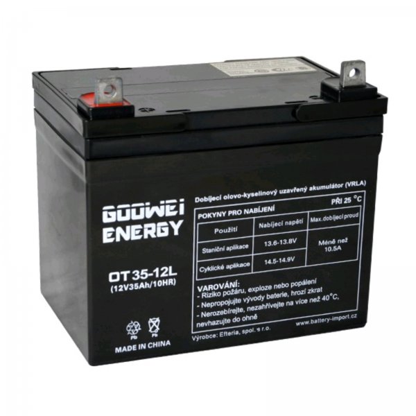 Trakn gelov baterie GOOWEI OTL35-12 35Ah