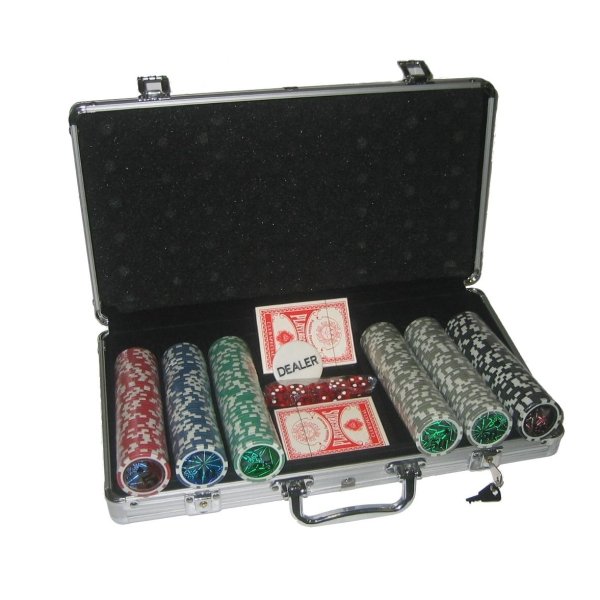 Poker set MASTER 300 v kufku Deluxe s oznaenm hodnot - 2. jakost