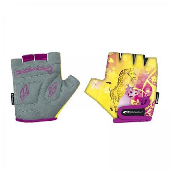 Dtsk cyklo rukavice SPOKEY Giraffe Glove - XXS