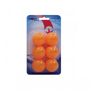 Mky na stoln tenis MAGIC-SPORTS TT-Ball * 6ks - oranov